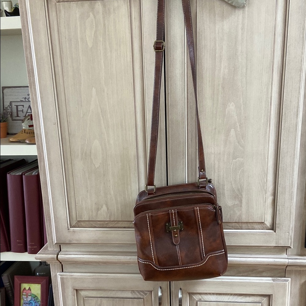 Brown Leather Crossbody Bag B.O.C.